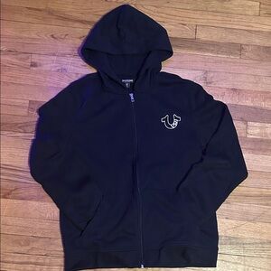 True Religion Navy Zip-Up Hoodie